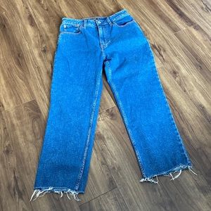 Abercrombie and Fitch Zoe natural rise ankle straight jeans